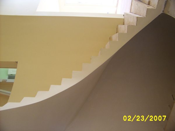 custom curved staircase new construction roanoke virginia