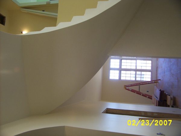 custom curved staircase new construction roanoke virginia