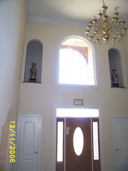 custom curved window new construction daleville virginia