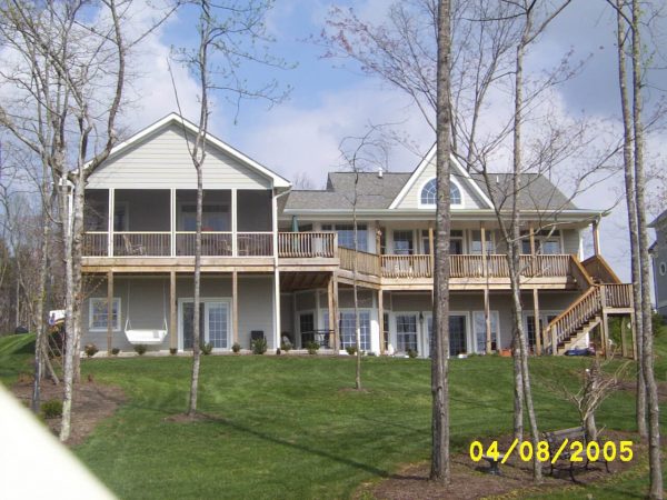 custom deck new construction smith mountain lake virginia