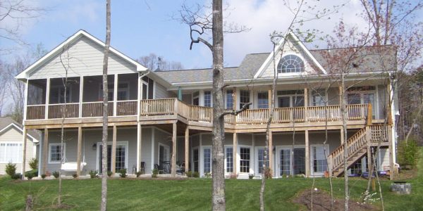 custom deck new construction smith mountain lake virginia