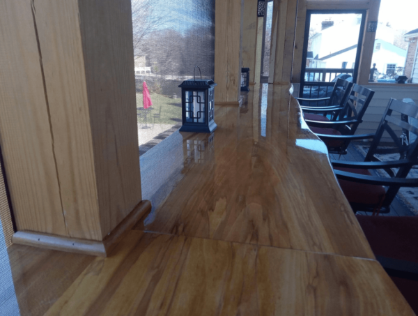 Live Edge, Bar Top, Epoxy, Screened-in deck, Roanoke, VA