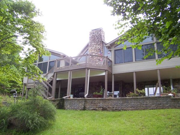 custom deck addition smith mountain lake, virginia