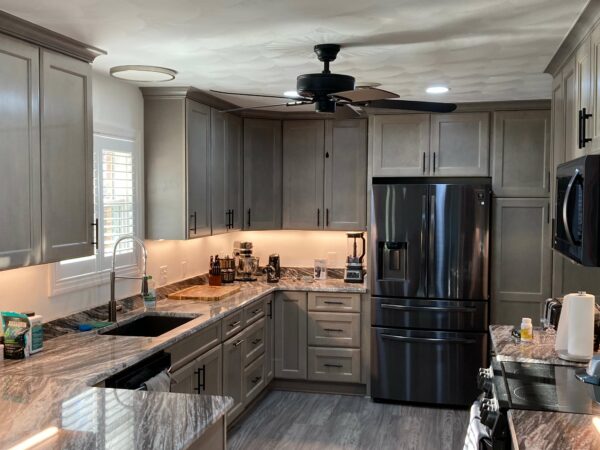 glade hill virginia, custom cabinets, granite countertop, remodeled kitchen