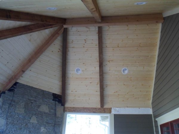 custom beamed porch ceiling roanoke virginia