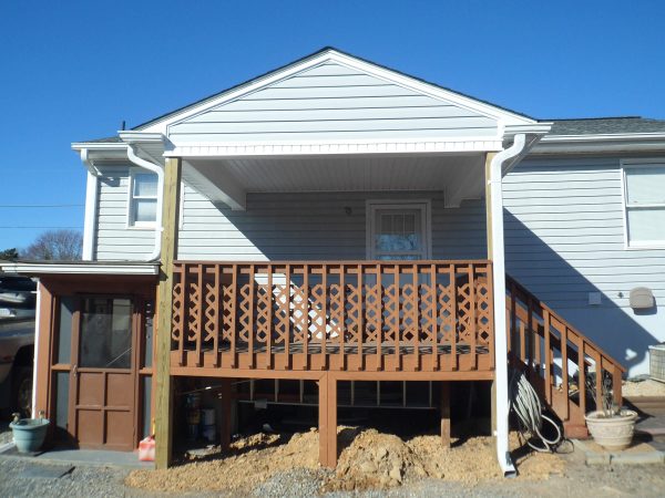 roanoke virginia custom covered porch