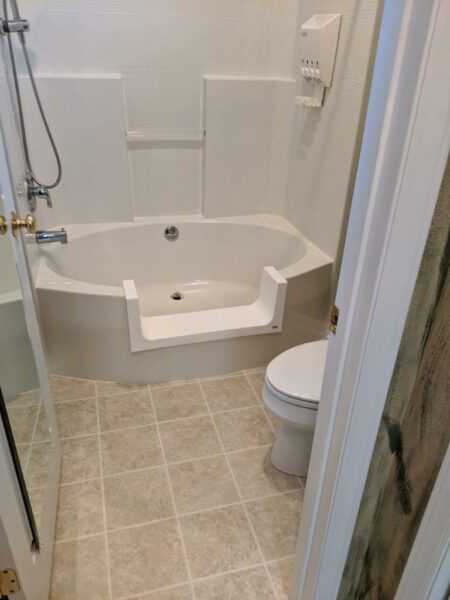 bathtub to step in shower