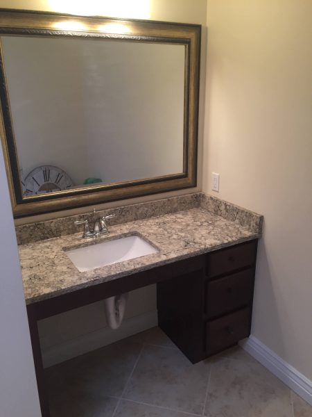 roll under sink wheelchair accessible aging in place bathroom floyd virginia